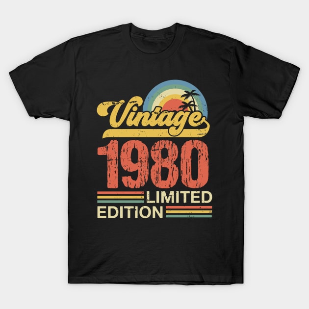 Retro vintage 1980 limited edition T-Shirt by Crafty Pirate 